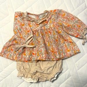 Little Bear Smocks 2 piece fall set